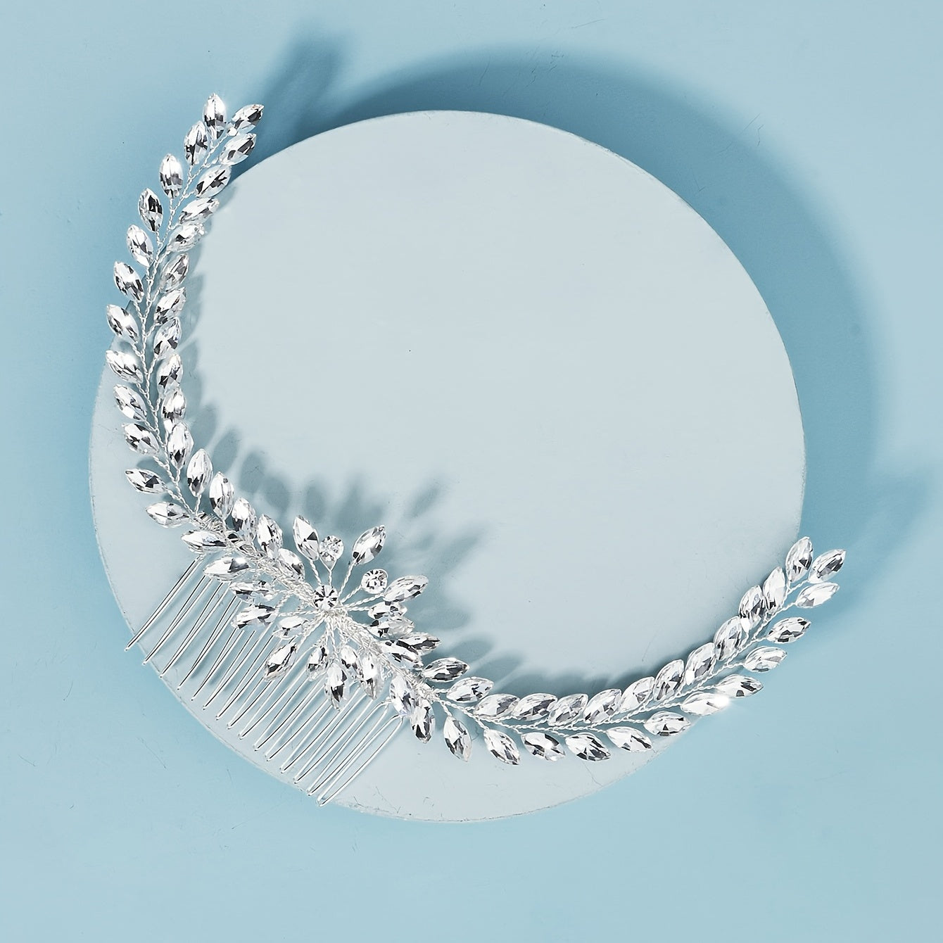 Crystal & Pearl Bridal Comb Hairpiece