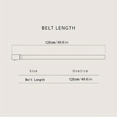 Men's Leather Belt with Metal Automatic Buckle
