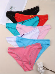 7pcs Letter Print Briefs Stretchy Intimates Panties Lingerie & Underwear