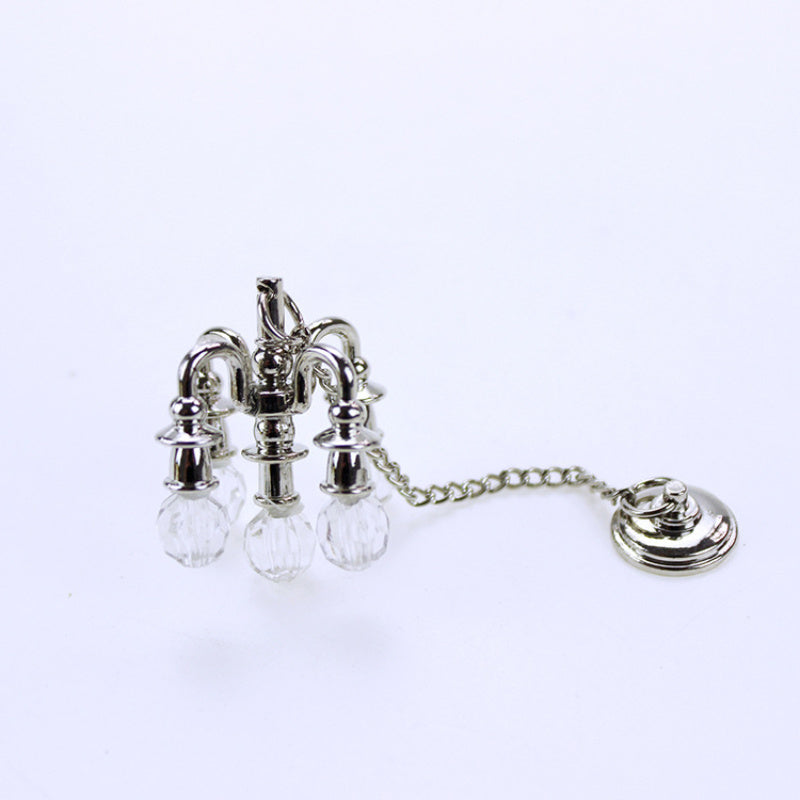 Mini Dollhouse Chandelier Model for DIY Kitchen & Living Room Decor