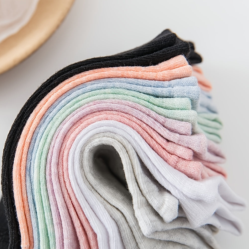 5 Pairs Comfy Low Cut Ankle Socks Women's Stockings
