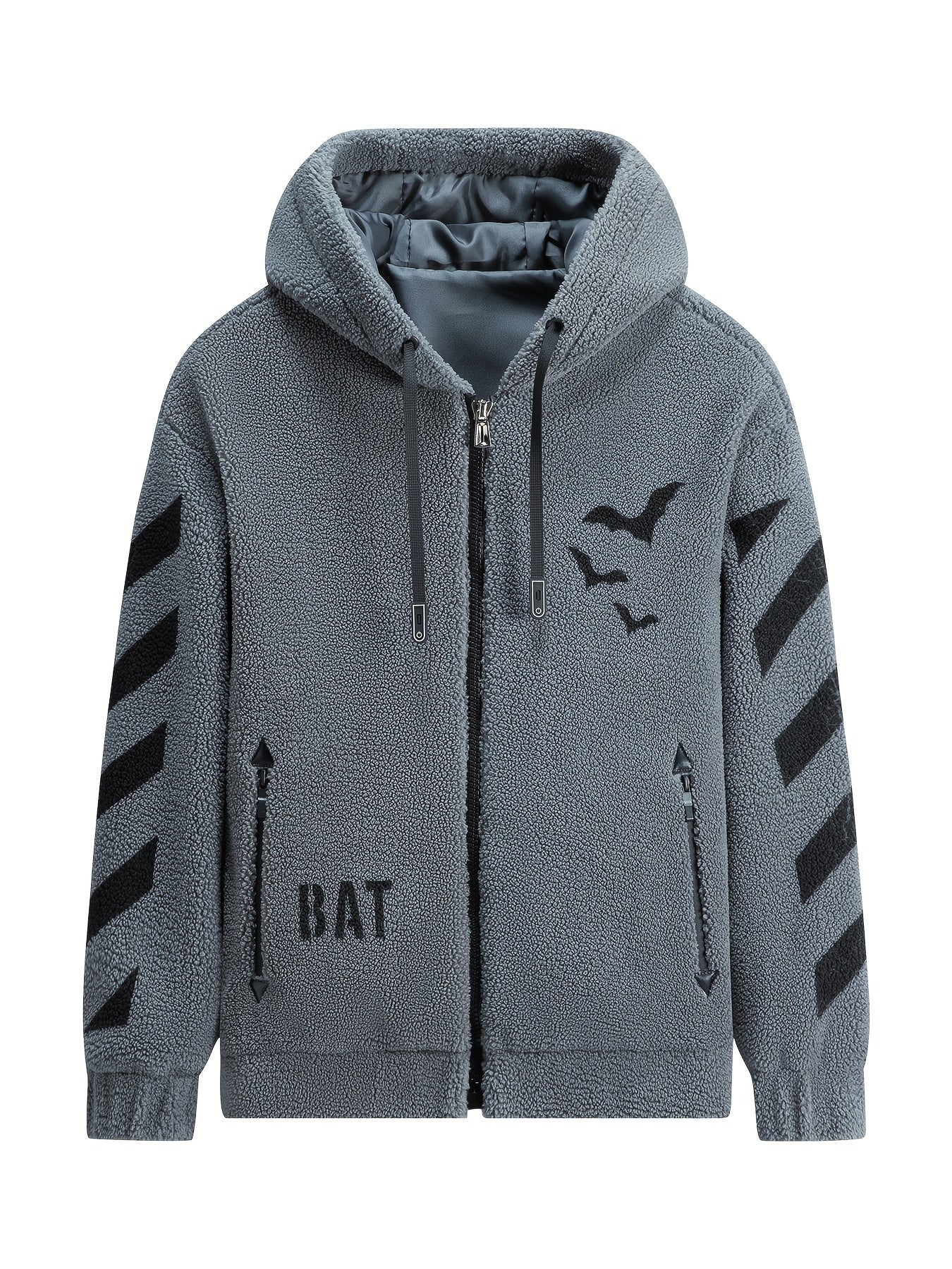 Hooded Fleece Thick Cardigan Jacket Coat