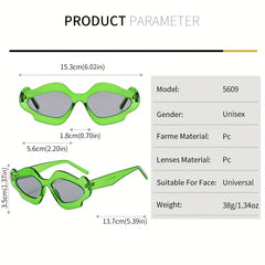 Y2K Lip Blossom Ball Dressing Mirror Unisex Sunglasses