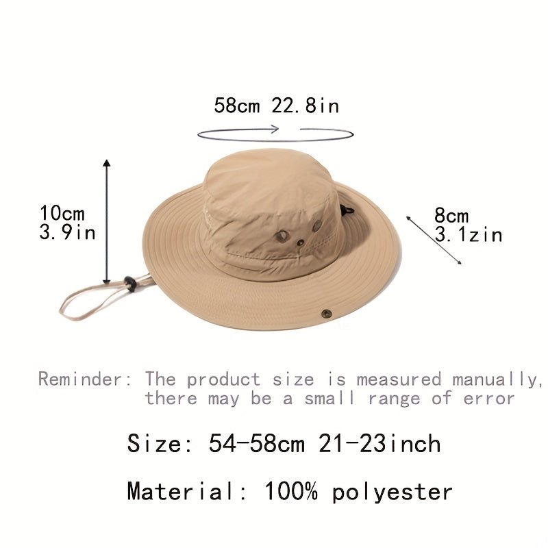Boonie Mesh Sun Hat Wide Brim UV Protection Fishing Hiking Unisex