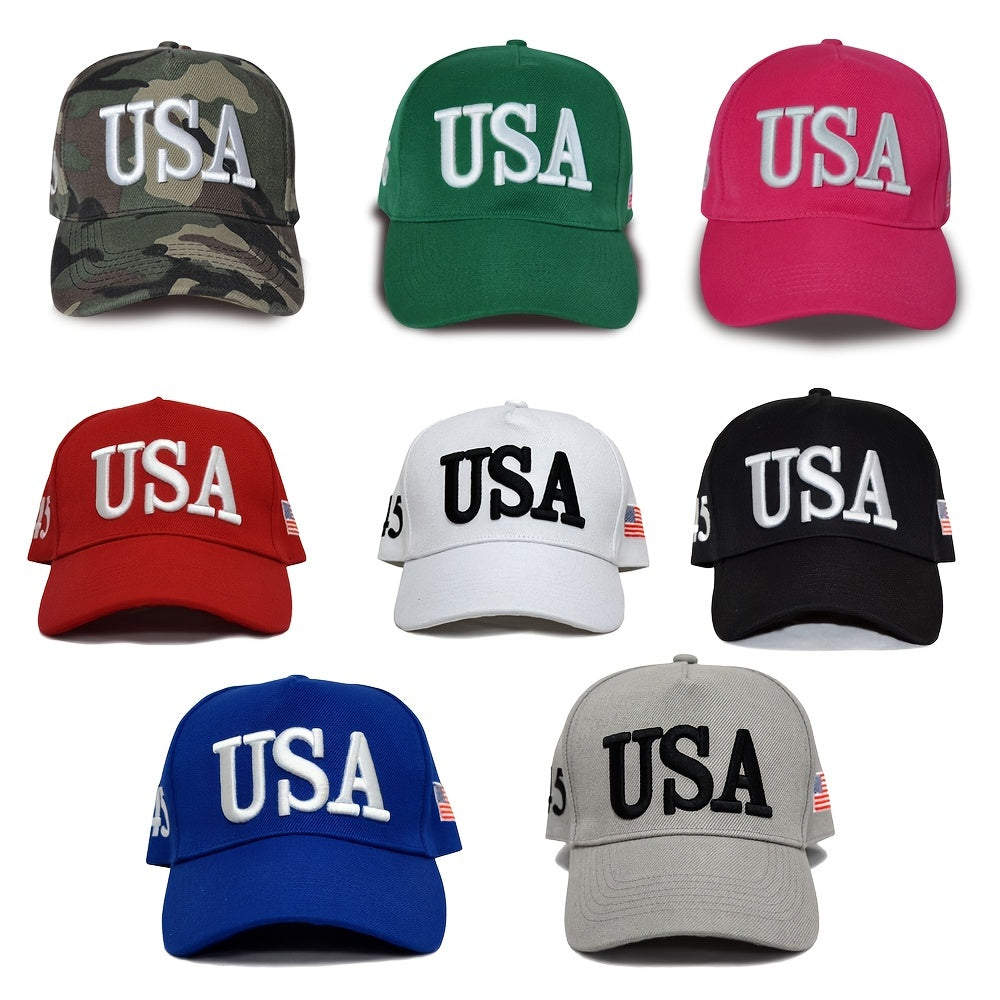 Alphabets National Flag Embroidered Baseball Cap Sun Hat