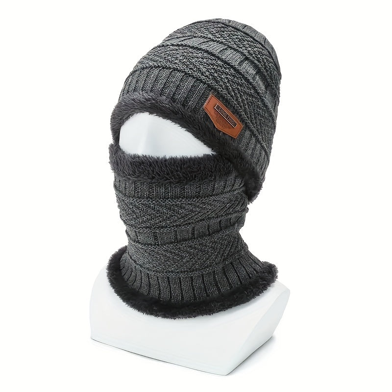 Warm Hats With Scarves for Outdoor Sports Men's & Women's