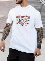 Vintage Shoe With Wings Print Men's Graphic Crew Neck Active T shirt