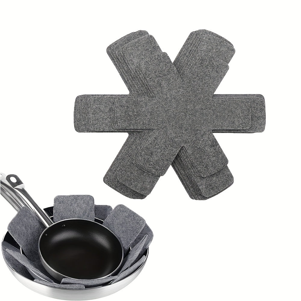 3 Pack Non Stick Pan Protector Heat Insulation Pot Holders Felt Mat Set