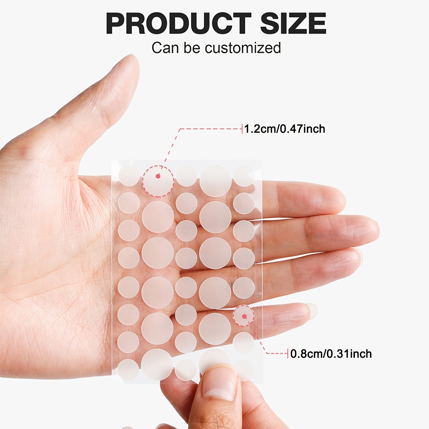 36 Ultra Thin Hydrogel Acne Patches 2 Sizes Waterproof Breathab