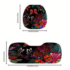 Butterfly Pattern Car Seat Cushion - Universal Four Seasons Cover