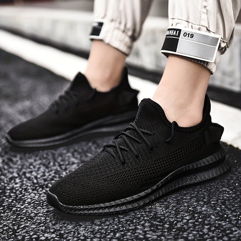 Men's Knitted Lightweight Comfy Casual Shoes For Traveling Hiking