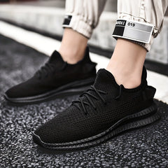 Men's Knitted Lightweight Comfy Casual Shoes For Traveling Hiking
