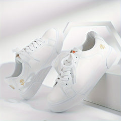Women's Solid Skate Shoes Lightweight Low Top Sport Footwear