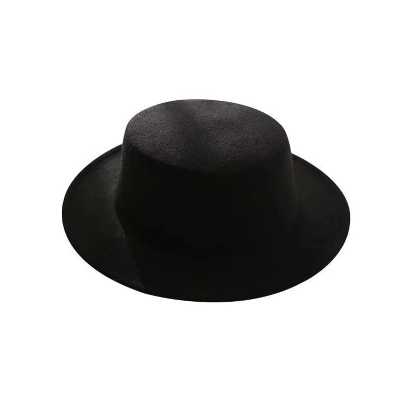 Men's Sun Visor Hat Stylish Flat Top Flat Brim Bowler Hat