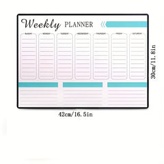 10-Piece Refrigerator Magnetic Planner Set with Weekly and Monthly Planners