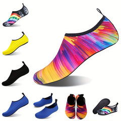 Men Women's Water Socks Slip-on Flat Shoes For Swimming Surfing Boating Fishing