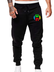 Men's Graphic Print Drawstring Waist Pants Casual Sweatpants
