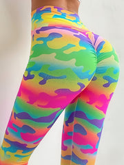 High Waisted Yoga Leggings with Graphic Print