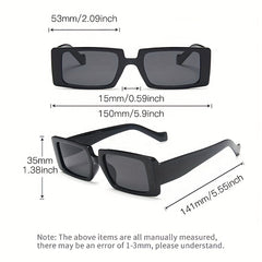 Y2K Rectangle Frame Sunglasses UV400