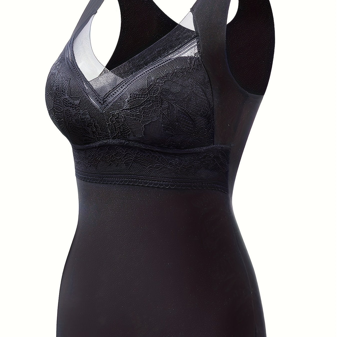 Contrast Lace Tank Top V-Neck Sleeveless Top Women's Lingerie