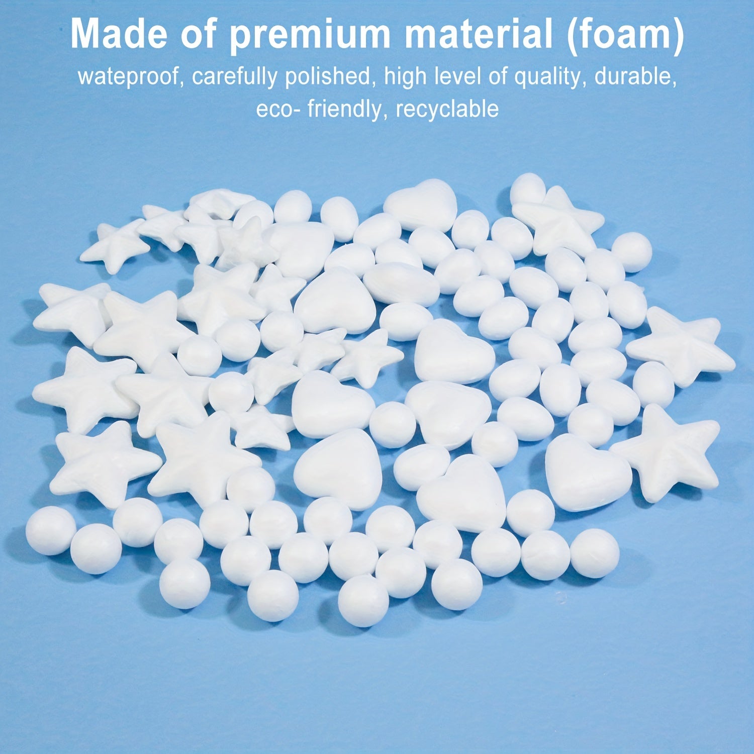 30pcs 0.8inch Foam Craft Balls for Arts & Ornaments Polystyrene Round Balls