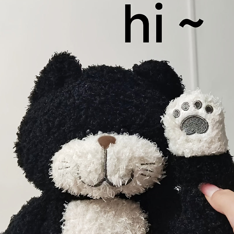 Plush Kitty Teddy Bear with Fluffy Ears - Soft Stuffed Animal Gift