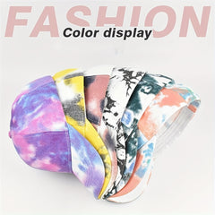 Tie Dye Baseball Cap Cotton Hip Hop Dad Hat Colorful Sports Hats