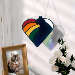 Rainbow Pet Sun Catcher Acrylic Window Hanging Decoration