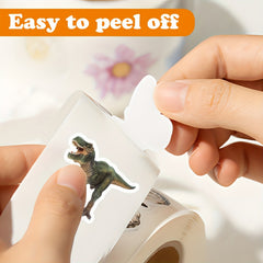 550pcs Dinosaur Sticker Roll - Water Bottle, Laptop, Luggage Decals