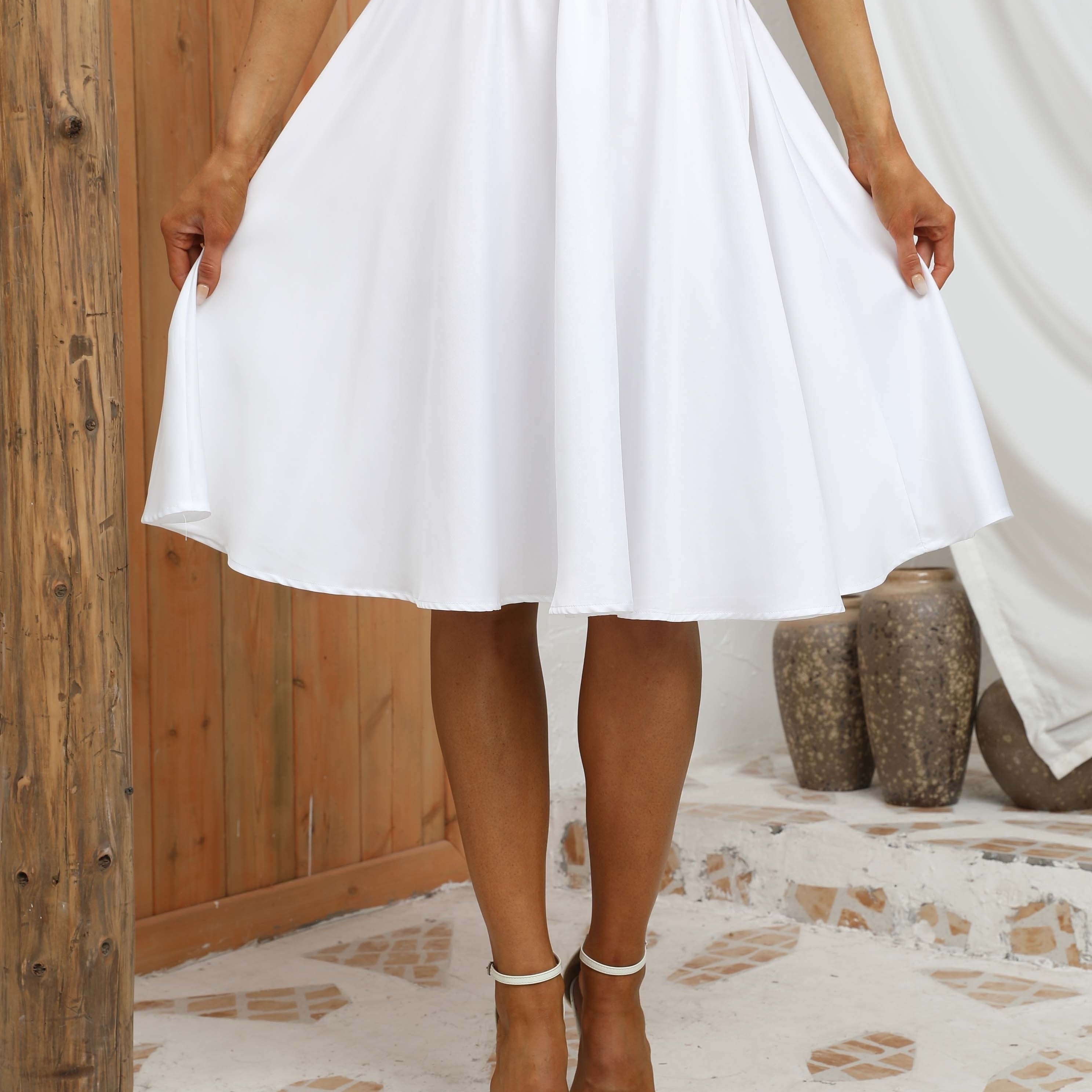 High Waist Summer Skirts Solid Color Women's Clothing