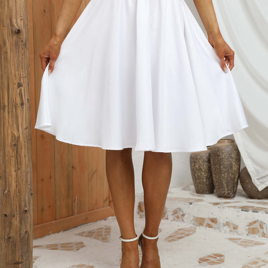 High Waist Summer Skirts Solid Color Women's Clothing
