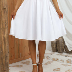 High Waist Summer Skirts Solid Color Women's Clothing