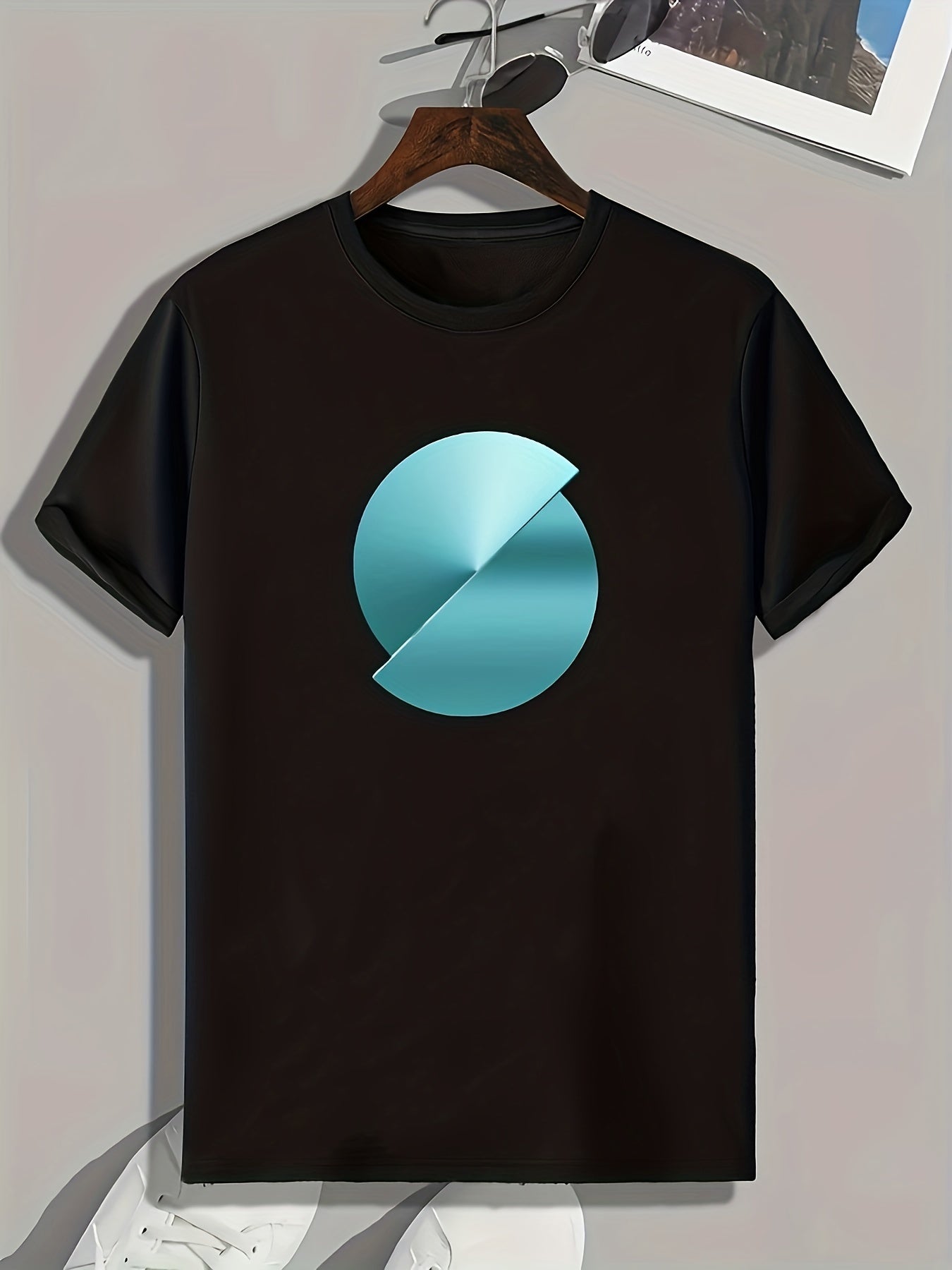 Artistic Pattern Print Men's Graphic T-Shirt for Summer
