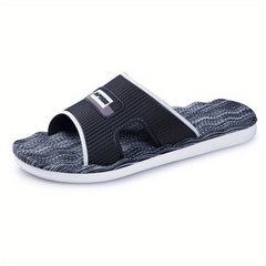Men's Non Slip Slides Open Toe Shoes Indoor Outdoor Beach Shower