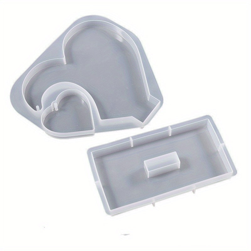 Large Heart Display Resin Mold DIY Personalized Photo Heart Shape Silicone Mold