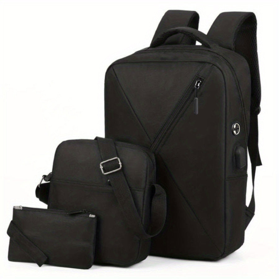 Men's Outdoor Sports Travel Backpack Set