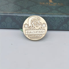 Christmas Wax Seal Stamp Retro Style Lacquer Seal Head Handle Craft Wax Seal Hea