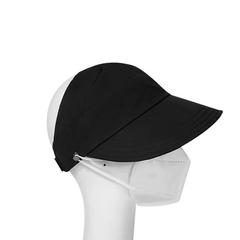 Women's Ponytail Visor Hat Quick Drying Wide Brim Sun Hat