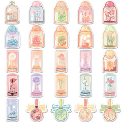 50pcs Flower Club Graffiti Waterproof Stickers