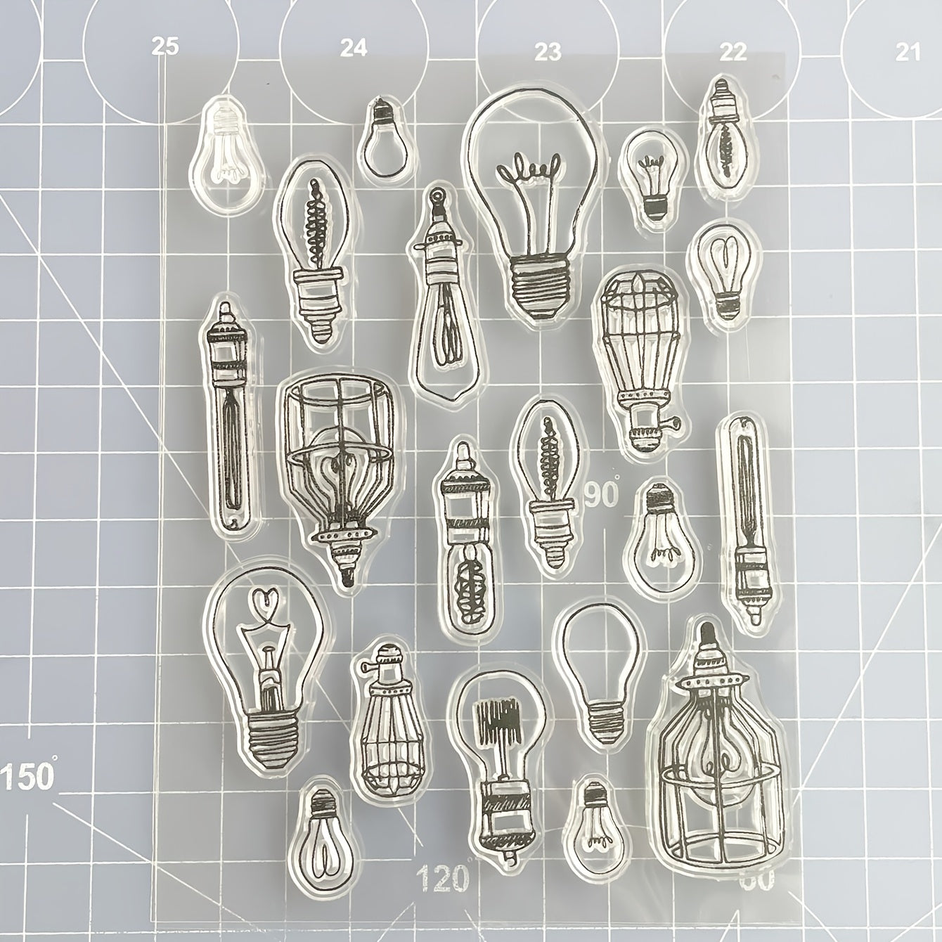 Light Bulb Cartoon Stamp for Kids