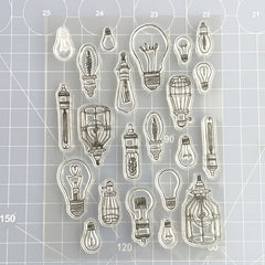 Light Bulb Cartoon Stamp for Kids