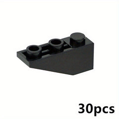 30pcs Building Blocks Roof Tile Inverted Slope Bricks
