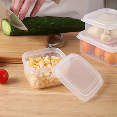 3pcs Plastic Refrigerator Storage Box Set with Lid