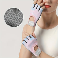 Breathable Half Finger Fitness Gloves for Men & Women