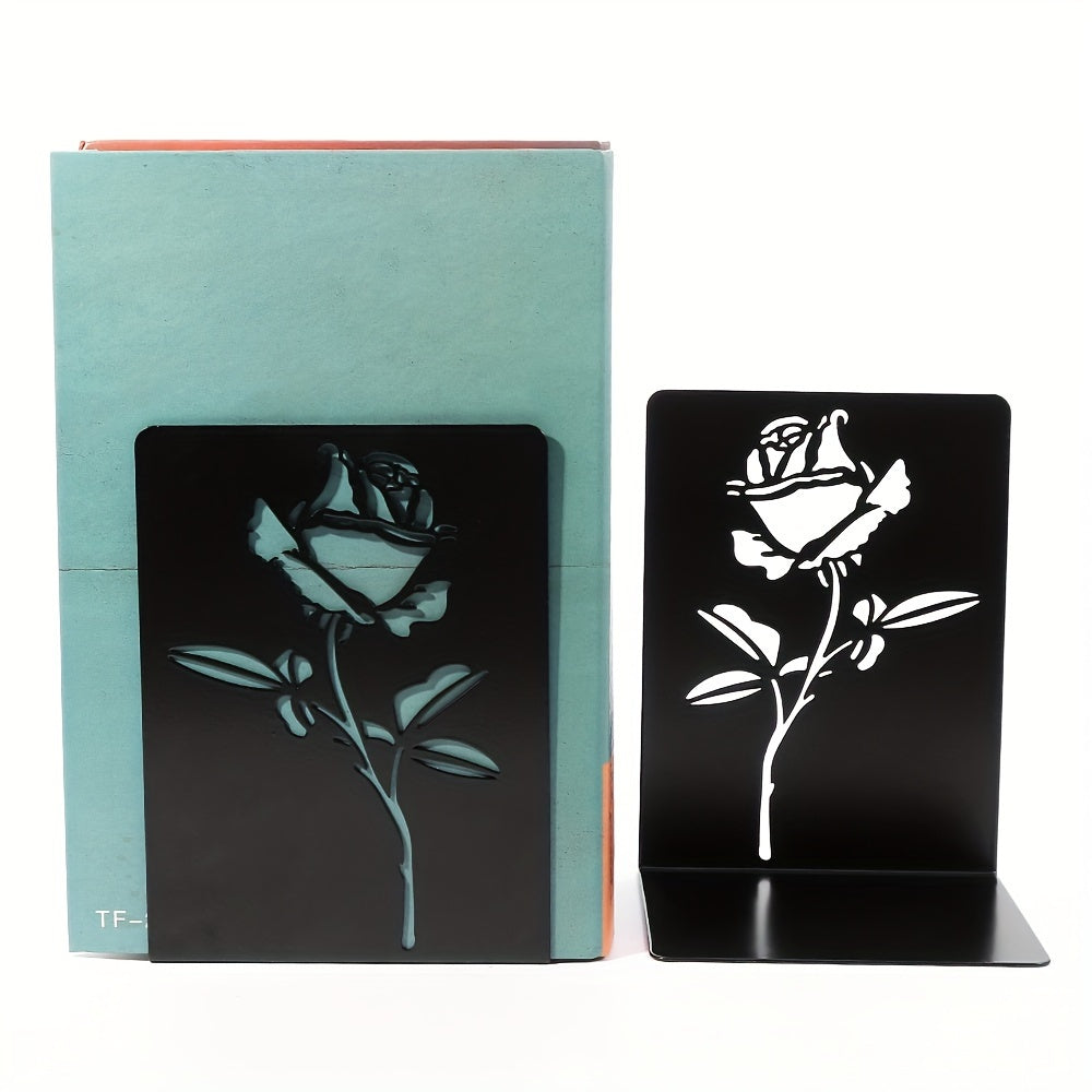 Rose Bookshelf Desktop Bookstand Light Office Student Desktop Book Stationery