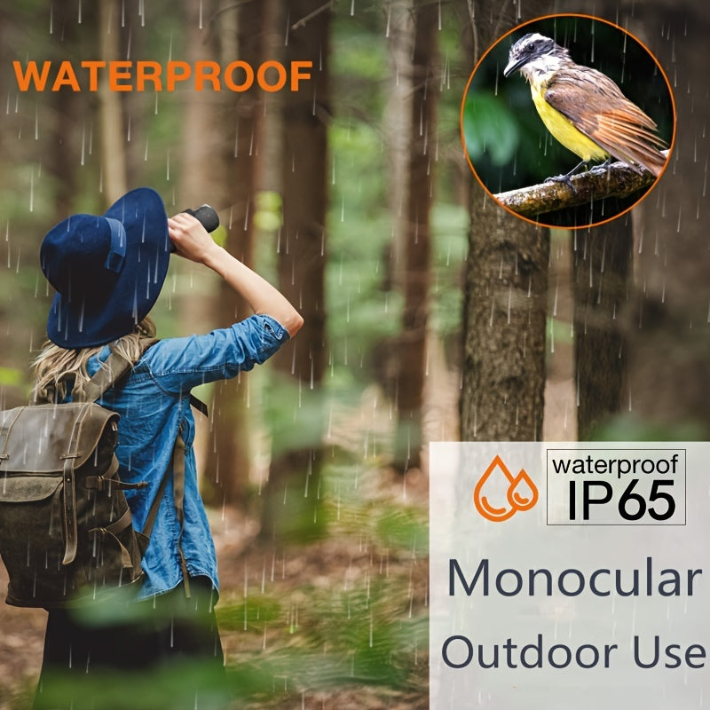 High Powered Monocular with Smartphone Adapter for Outdoor Activities