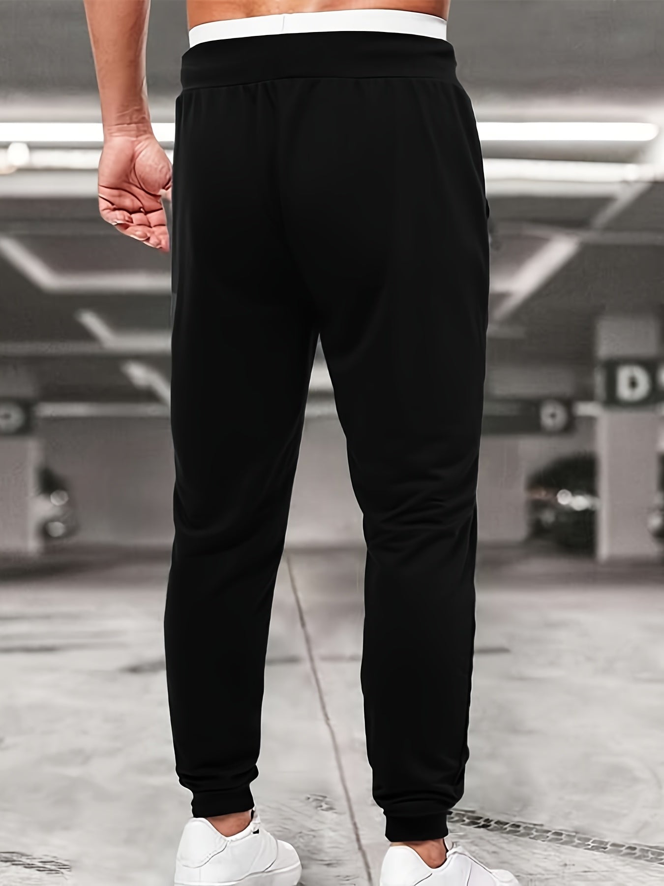 Men's Loose Printed Knit Sweatpants