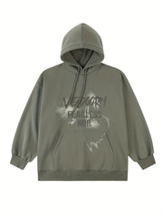 Men's Creative Letter Print Hoodie