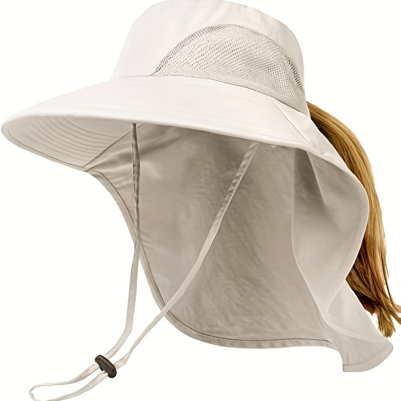 Wide Brim Mesh Bucket Hat Sun Visor Hats Oversize Camping Outdoor Fisherman Cap