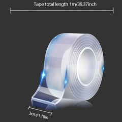 Double Sided Tape Washable Reusable Waterproof Transparent
